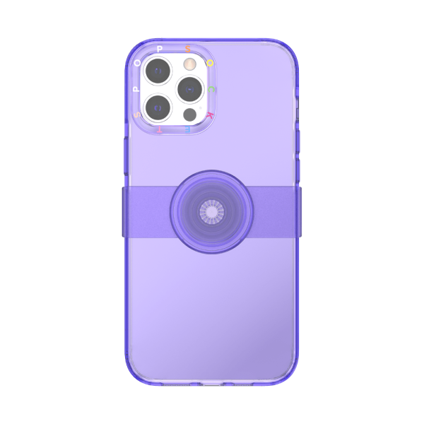 Popcase clear purple ip12promax 01c front device